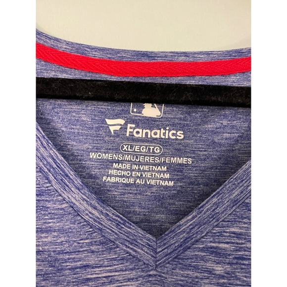 Fanatics Chicago Cubs Womens Tank Top V Neck Tie Back Blue XL - Picture 3 of 8